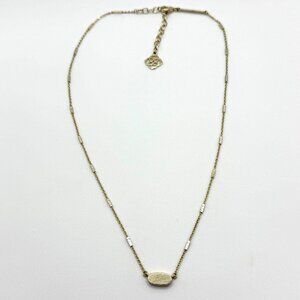 Kendra Scott Gold-Tone Necklace With Oval Pendant